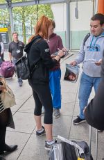 SOPHIE TURNER in Leggings at Heathrow Airport in London 09/22/2015