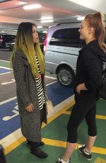 SOPHIE TURNER in Leggings at Heathrow Airport in London 09/22/2015