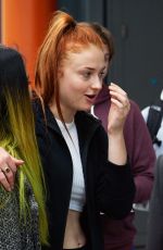 SOPHIE TURNER in Leggings at Heathrow Airport in London 09/22/2015