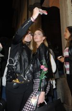 STELLA MAXWELL at Moschino Fashion Show in Milan 09/24/2015