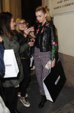 STELLA MAXWELL at Moschino Fashion Show in Milan 09/24/2015