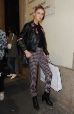 STELLA MAXWELL at Moschino Fashion Show in Milan 09/24/2015