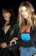 STELLA MAXWELL Leaves Versace Fashion Show at Milan Fashion Week 09/25/2015