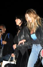 STELLA MAXWELL Leaves Versace Fashion Show at Milan Fashion Week 09/25/2015