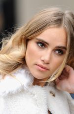 SUKI WATERHOUSE at Burberry Prorsum Fashion Show in London 09/21/2015