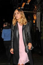SUKI WATERHOUSE Leaves Claridge