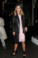 SUKI WATERHOUSE Leaves Claridge