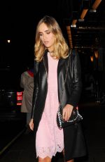 SUKI WATERHOUSE Leaves Claridge