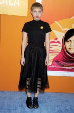TAVI GEVINSON at He Named Me Malala Premiere in New York 09/24/2015