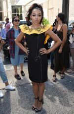 TINASHE at Jeremy Scott Fashio Show in New York 09/14/2015