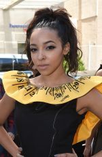 TINASHE at Jeremy Scott Fashio Show in New York 09/14/2015