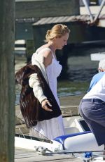 UMA THURMAN at a Speedboat in New York 09/18/2015