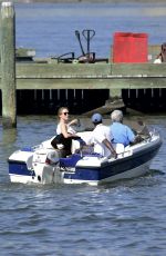 UMA THURMAN at a Speedboat in New York 09/18/2015