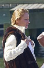 UMA THURMAN at a Speedboat in New York 09/18/2015