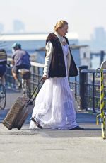 UMA THURMAN at a Speedboat in New York 09/18/2015