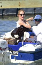 UMA THURMAN at a Speedboat in New York 09/18/2015