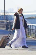 UMA THURMAN at a Speedboat in New York 09/18/2015