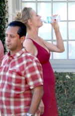 UMA THURMAN on the Set of Brits Are Coming in West Hollywood 08/30/2015