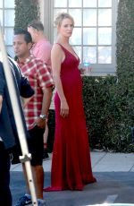 UMA THURMAN on the Set of Brits Are Coming in West Hollywood 08/30/2015