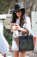 VANESSA HUDGENS in Cut-off Out in West Hollywood 09/10/2015