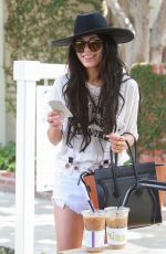 VANESSA HUDGENS in Cut-off Out in West Hollywood 09/10/2015