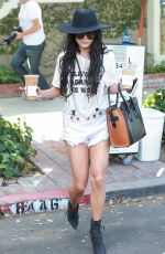 VANESSA HUDGENS in Cut-off Out in West Hollywood 09/10/2015