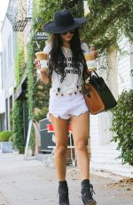 VANESSA HUDGENS in Cut-off Out in West Hollywood 09/10/2015