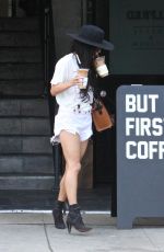 VANESSA HUDGENS in Cut-off Out in West Hollywood 09/10/2015