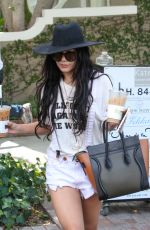 VANESSA HUDGENS in Cut-off Out in West Hollywood 09/10/2015