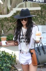 VANESSA HUDGENS in Cut-off Out in West Hollywood 09/10/2015