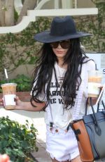 VANESSA HUDGENS in Cut-off Out in West Hollywood 09/10/2015