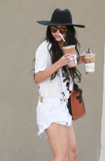 VANESSA HUDGENS in Cut-off Out in West Hollywood 09/10/2015