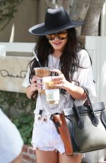 VANESSA HUDGENS in Cut-off Out in West Hollywood 09/10/2015