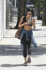 VANESSA HUDGENS in Tights Leavs a Gym in Los Angeles 09/13/2015