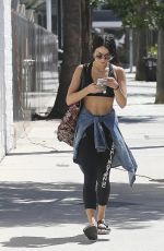 VANESSA HUDGENS in Tights Leavs a Gym in Los Angeles 09/13/2015