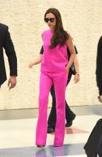 VICTORIA BECKHAM Arrives at JFK Airport in New York 09/07/205