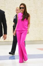 VICTORIA BECKHAM Arrives at JFK Airport in New York 09/07/205