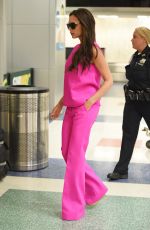 VICTORIA BECKHAM Arrives at JFK Airport in New York 09/07/205