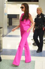 VICTORIA BECKHAM Arrives at JFK Airport in New York 09/07/205