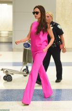 VICTORIA BECKHAM Arrives at JFK Airport in New York 09/07/205