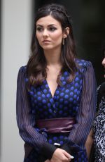 VICTORIA JUSTICE at Diane Von Furstenberg Fashion Show in New York 09/13/2015