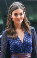 VICTORIA JUSTICE at Diane Von Furstenberg Fashion Show in New York 09/13/2015