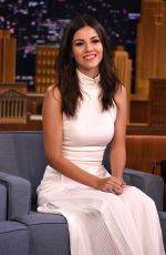 VICTORIA JUSTICE at The Tonight Show Starring Jimmy Fallon 08/31/2015