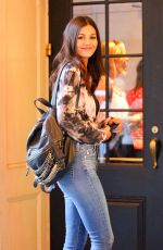 VICTORIA JUSTICE in Jeans Out in New York 09/01/2015