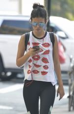 VICTORIA JUSTICE in Leggings Out in New York 09/01/2015