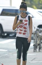 VICTORIA JUSTICE in Leggings Out in New York 09/01/2015