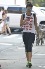 VICTORIA JUSTICE in Leggings Out in New York 09/01/2015