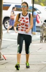 VICTORIA JUSTICE in Leggings Out in New York 09/01/2015