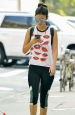 VICTORIA JUSTICE in Leggings Out in New York 09/01/2015
