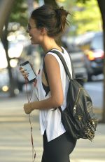 VICTORIA JUSTICE in Leggings Out in New York 09/01/2015